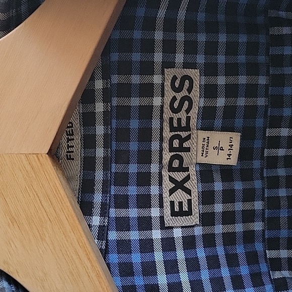 Express Men's dress shirt, small, blue - Picture 2 of 4